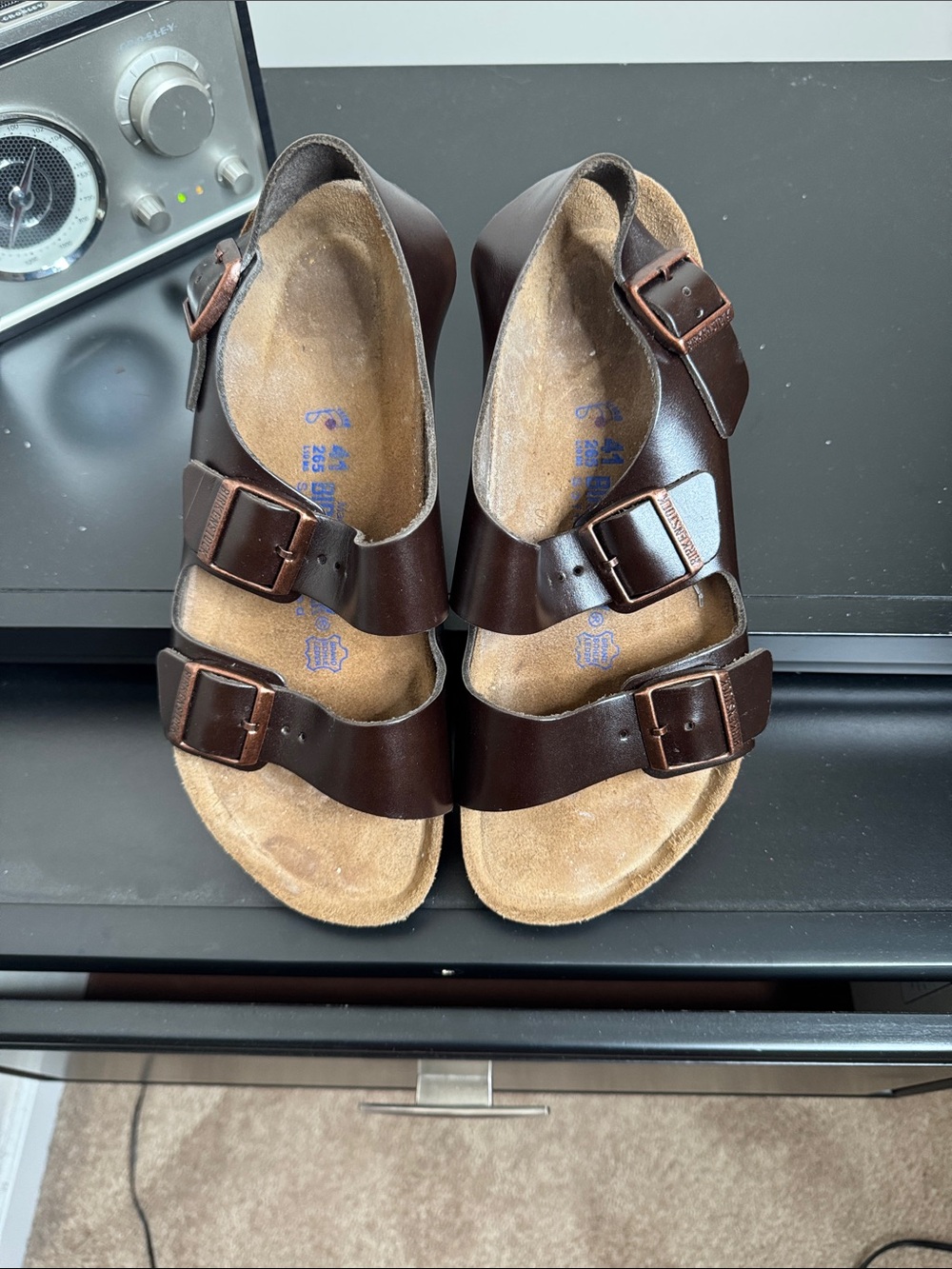 Birkenstock Brown MILANO Leather sandal size 41